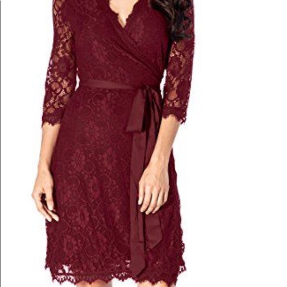 Versatile & Sophisticated Red Wrap Dress